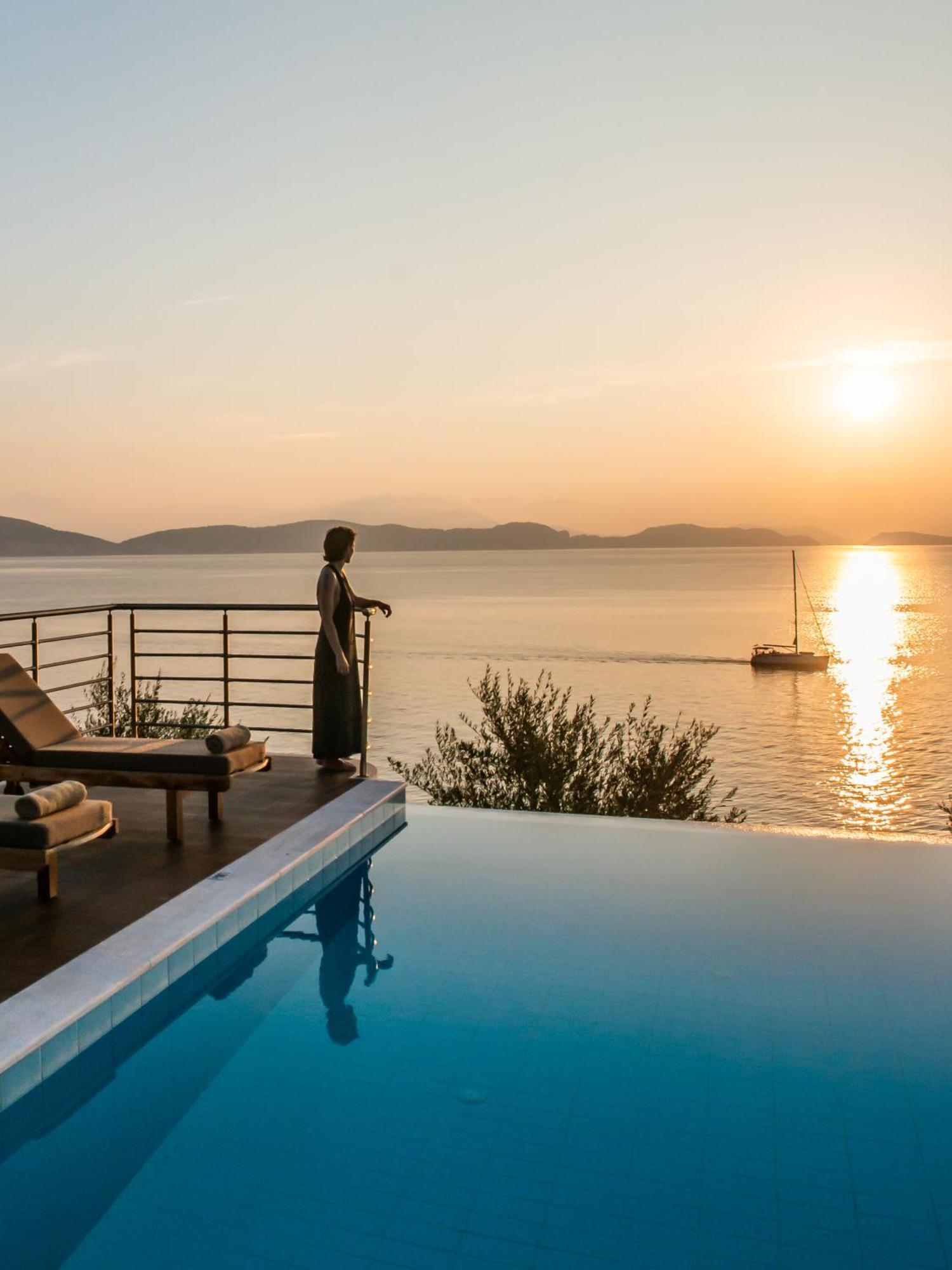 Iris Villas Lefkada - Marine Villa With Private Sea Access Sívota Exterior foto